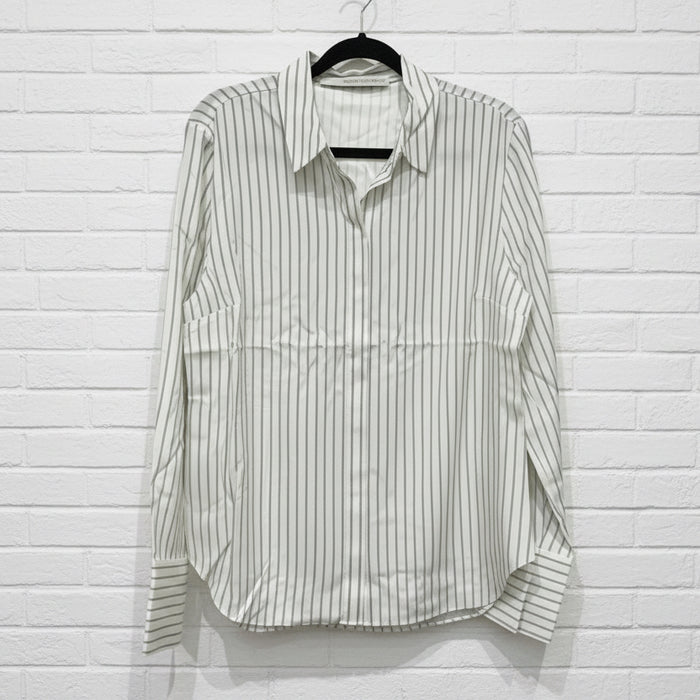 Herzen’s Angelegenheit Shirt Pinstripe Aluminium/Superwhite Blouse2124