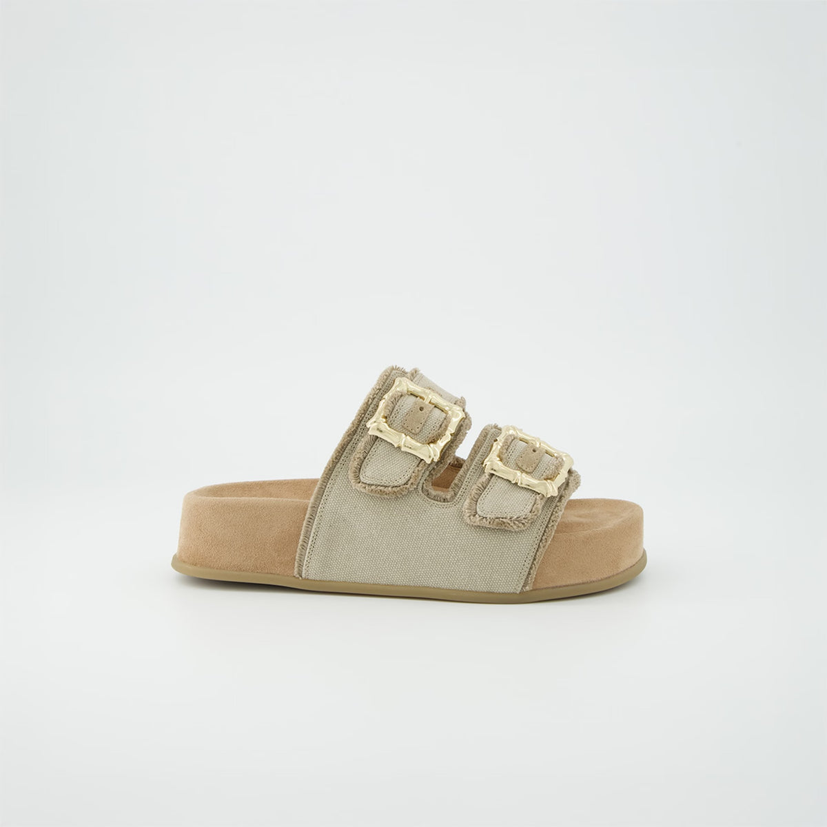 Paul Green Slide Beige Platform 6221-009