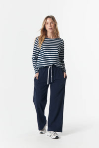 Cloth + Paper+  Scissors Top Hero Striped Tee 3/4 C1214