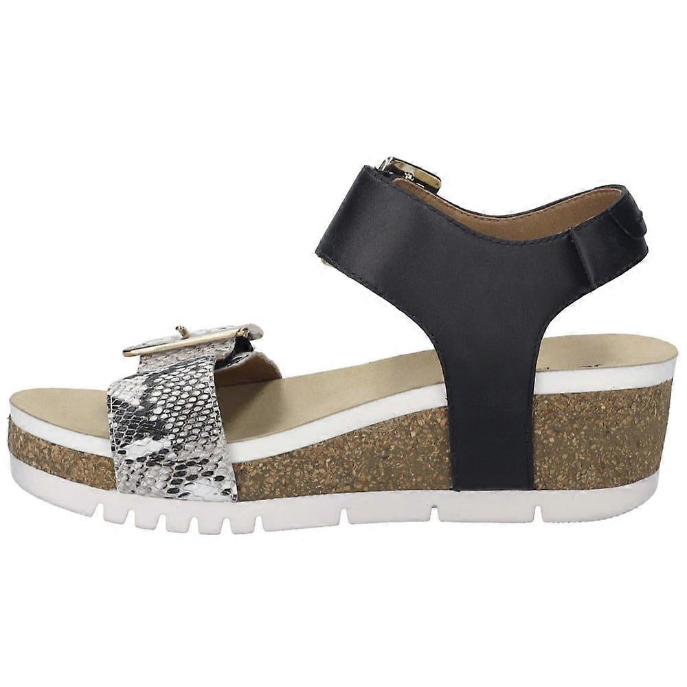 Josef Seibel Wedge Sandal Quinn02 Schwarz-Kombi