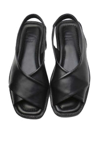 Sempre Di Sandal Black Cross Over 500-1799