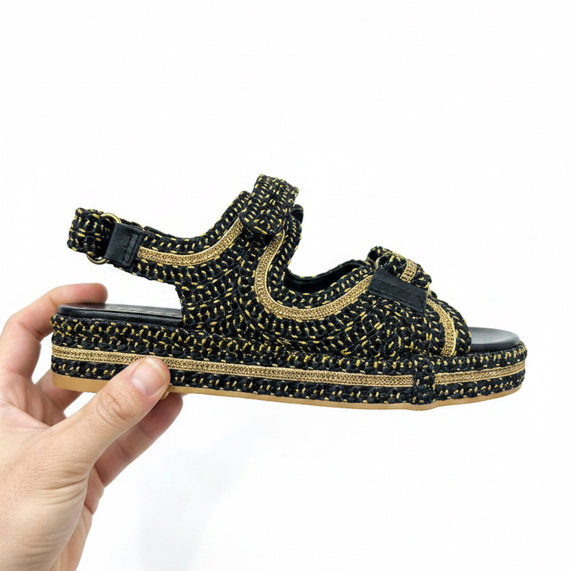 Fiorina Sandal Oro Nero 557S