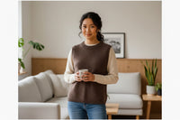 Mansted Vest Crew Neck Zola Brown