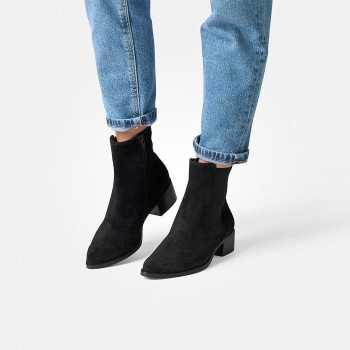 Paul Green Boot Black Suede  8271-020