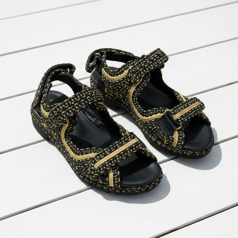 Fiorina Sandal Oro Nero 557S