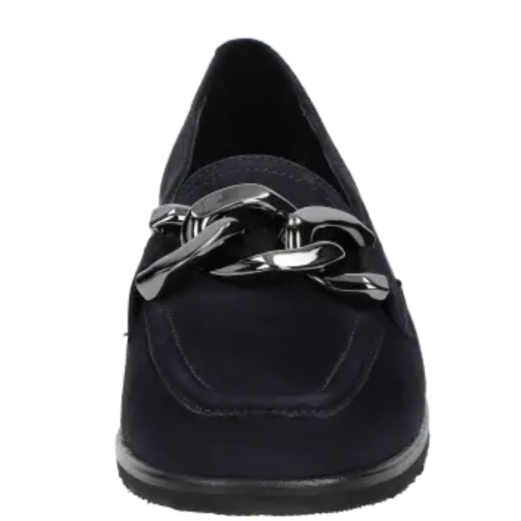 Sioux Suede Navy Loafer 705