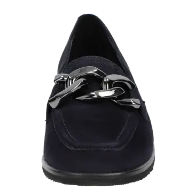 Sioux Suede Navy Loafer 705