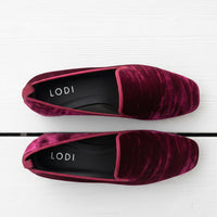 Lodi Loafer Burgundy Velvet