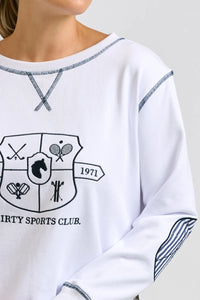 Shirty Sweatshirt Zippy White