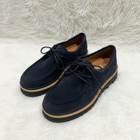 Alfie & Evie Lace Up Navy Suede Millie