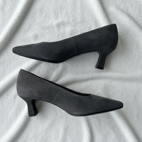 Sempre Di Heels Dark Grey Suede Faro01