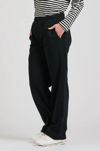 Est1971 Black Pant with Velvet Stripe