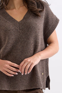 Mia Fratino Vest Xavier Espresso 26905