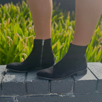 L’Ecologica Black Suede Ankle Boot 8800