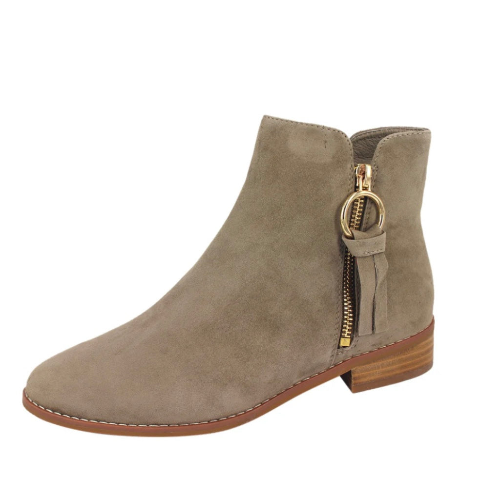 Chrissie Boot Suede Taupe Ember