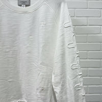 Cloth + Paper + Scissors Sweater The Face Cross White C1857