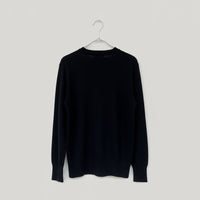 Bow and Arrow Jumper Black Classic V Neck