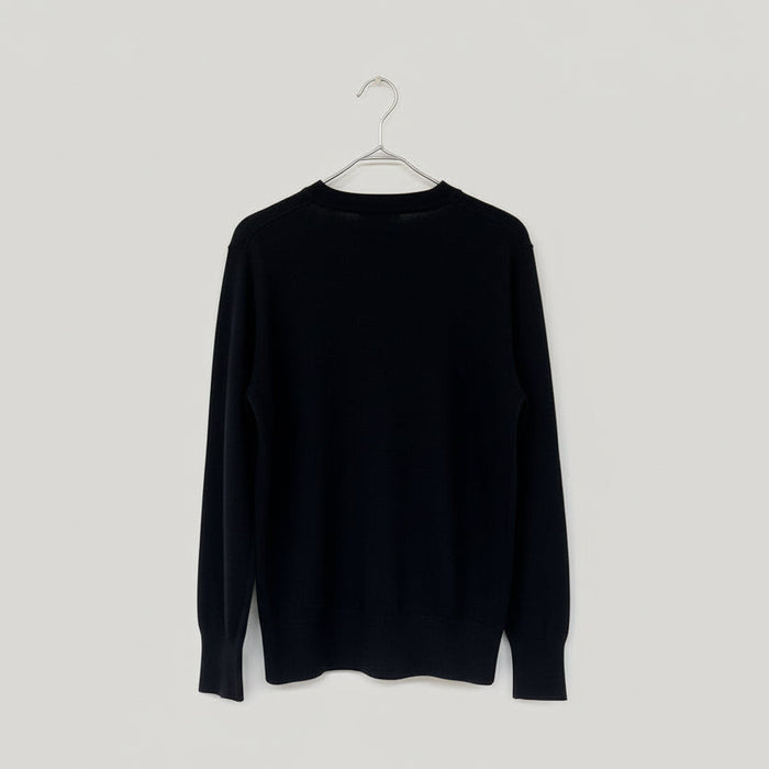 Bow and Arrow Jumper Black Classic V Neck