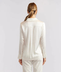 Alessandra Primrose Silk Shirt Ivory 401Q