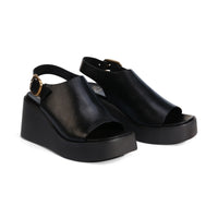 Eos Sandal Ariani Black Wedge