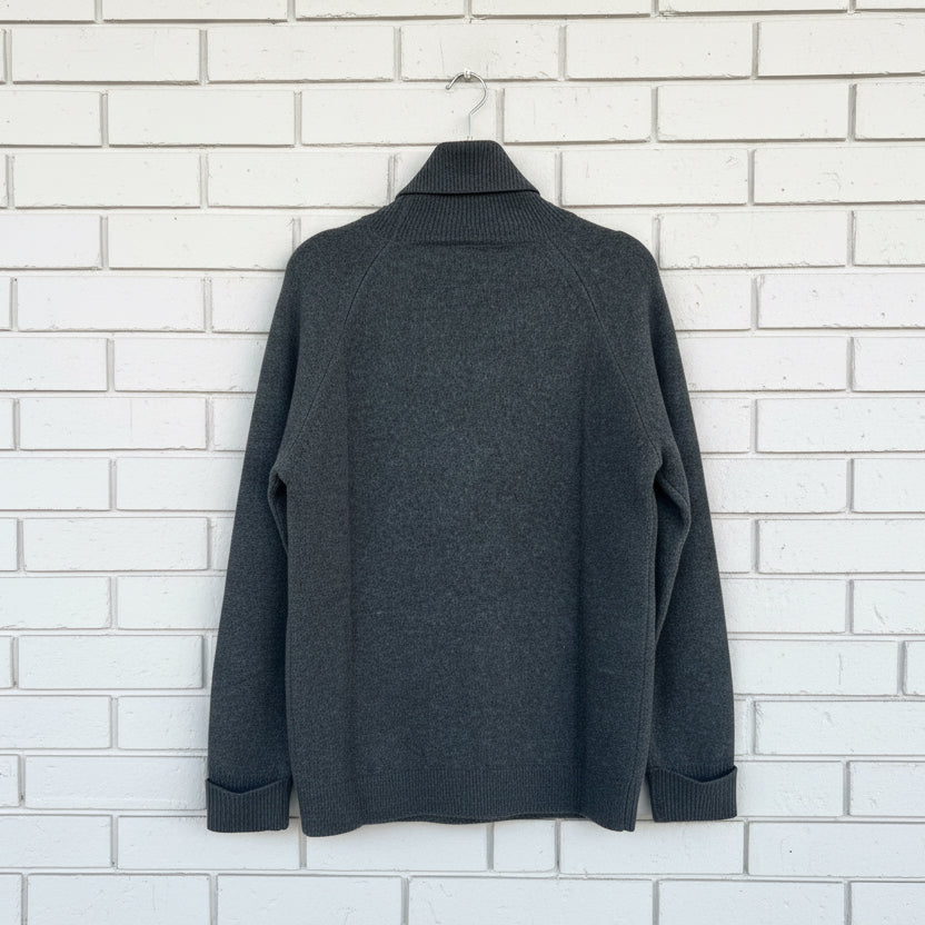 Mansted Knit Turtle Neck Green  Zoraja
