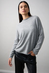 Mia Fratino Sloane Mockneck Graphite 25006