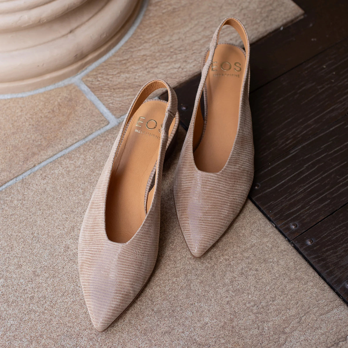 Eos Slingback Sand Suede Hatti