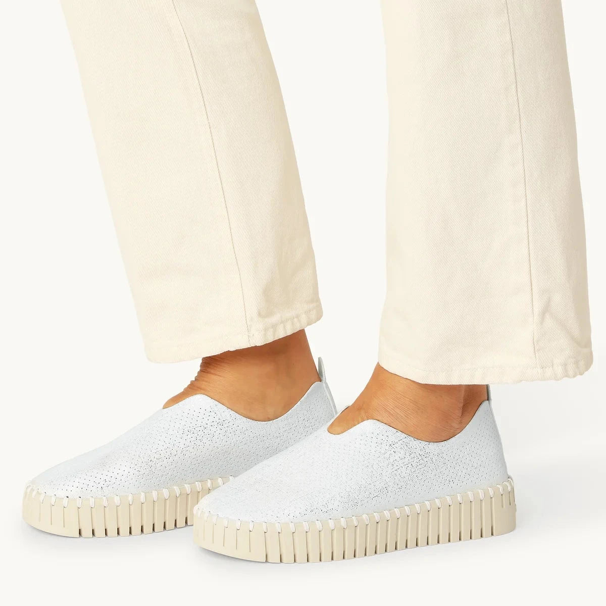 Ilse Jacobsen Shoes Tulip White  Pearled Ivory 3577