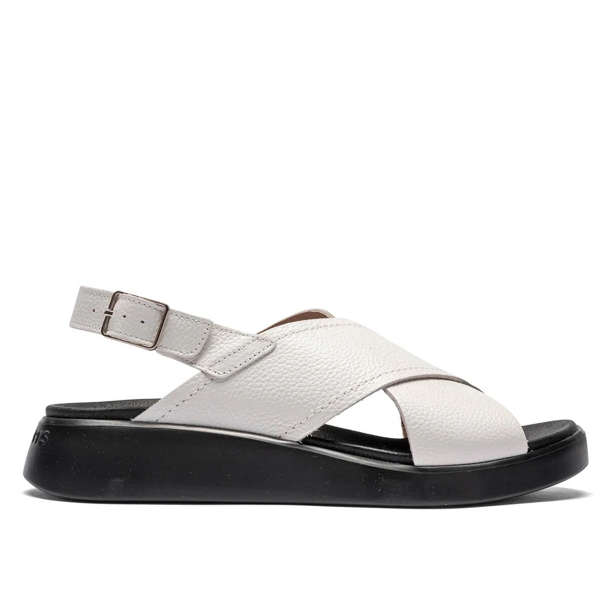 Wonders Sandal White with Black Sole C-4426