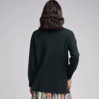 Cloth Paper Scissors Crew Neck Jumper Black/Pine C1800-31