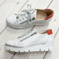 Jose Saenz Sneaker White/Coral JS-2001
