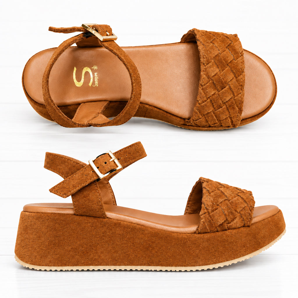 Sempre Di Sandal Coffee Suede 261380