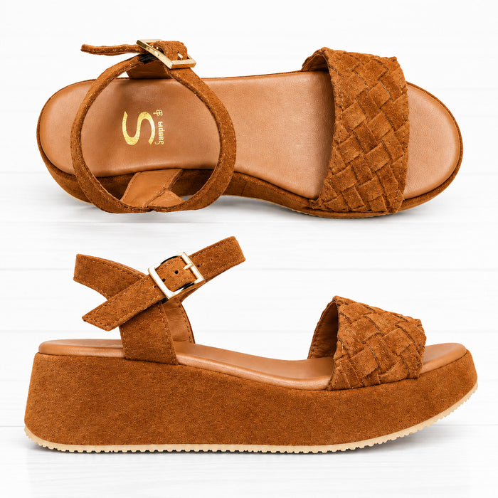 Sempre Di Sandal Coffee Suede 261380