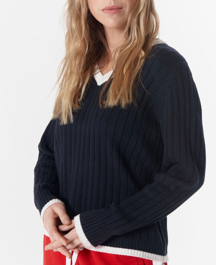 Cloth Paper Scissors Jumper Glow Parisian Navy C1847