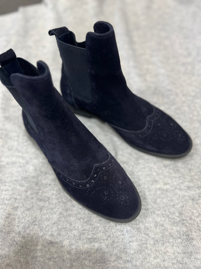 Sempre Di Navy Suede Chelsea Boot 9653