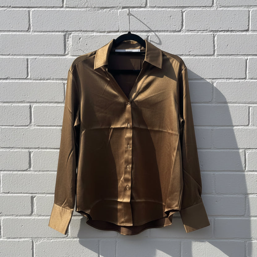Herzen’s Angelegenheit Shirt Silk Teak 25253-6103