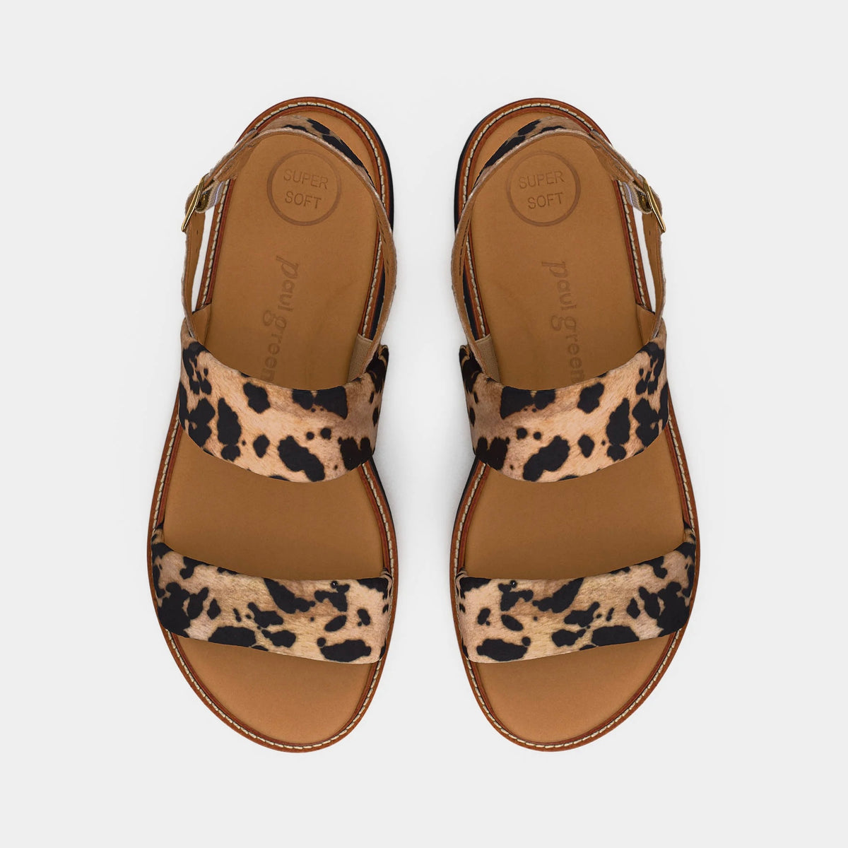 Paul Green Sandal Platform Animal Print 6214-029
