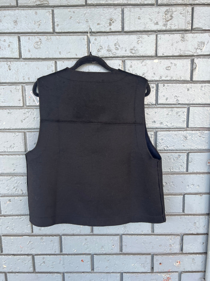 Etta Winter Vest Revers Navy/Black W2519
