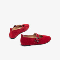 Unisa Ballerina Suede Raspberry Bora