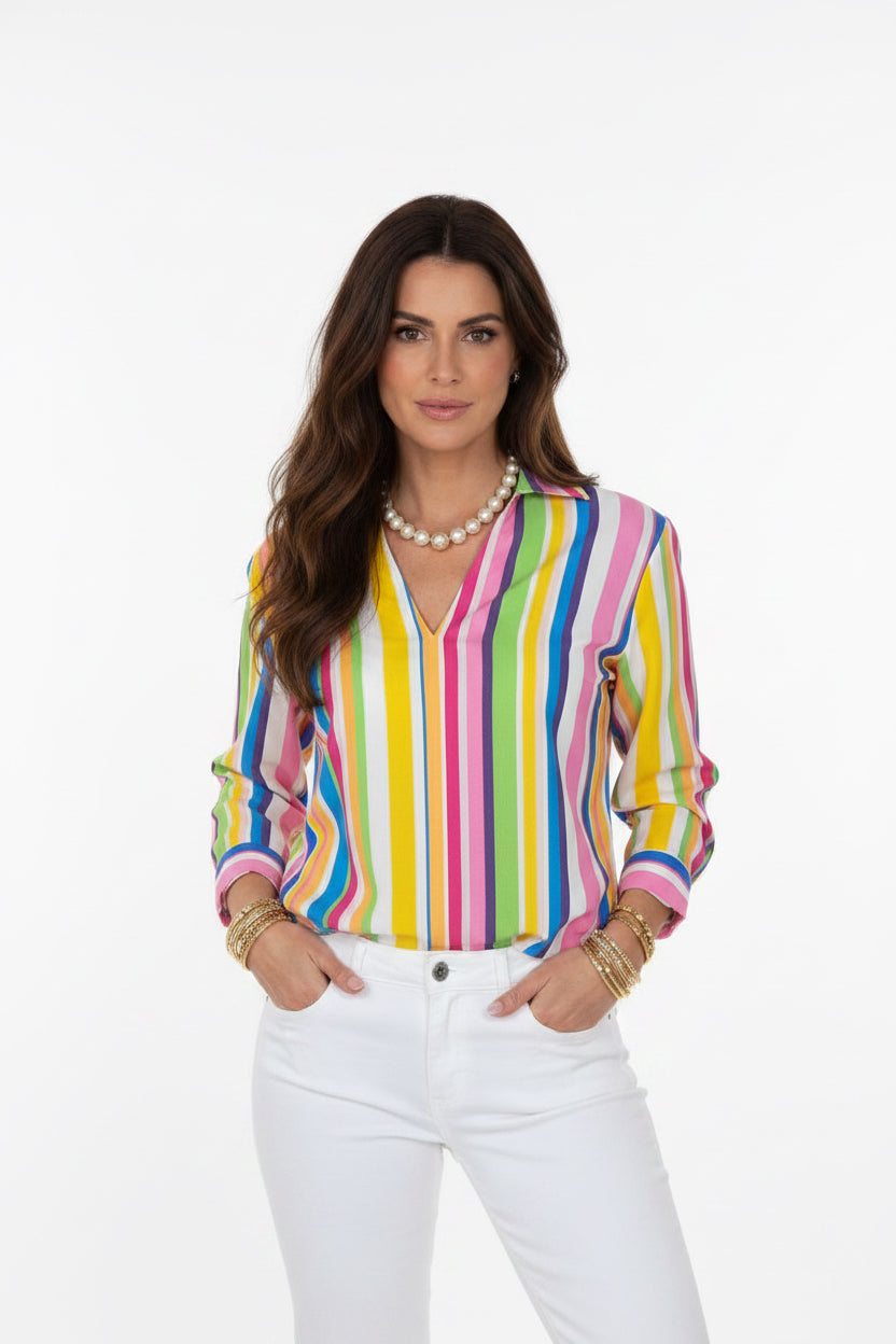 Herzen’s Angelegenheit Blouse Pink/Blue Multi 6095