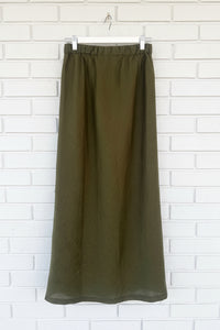 Frockk Skirt Anthea Linen Army