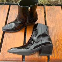 Sempre Di Patent Ankle Boot Verniz 616010B Black