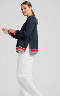 Est 1971 Navy Zipside Sweatshirt