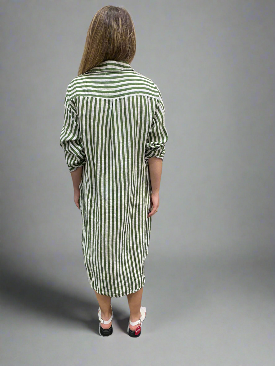 Frockk Dress Elena Moss Stripe
