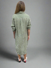 Frockk Dress Elena Moss Stripe
