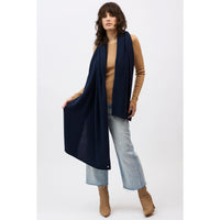 Mia Fratino Wrap Travel Cashmere Navy 20507