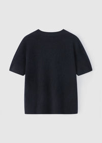 Aleger Jumper S/S Brushed Wool/Cashmere Ink N. 658