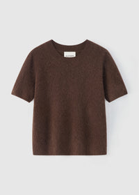 Aleger Knit Brushed Short Sleeve Mink 658