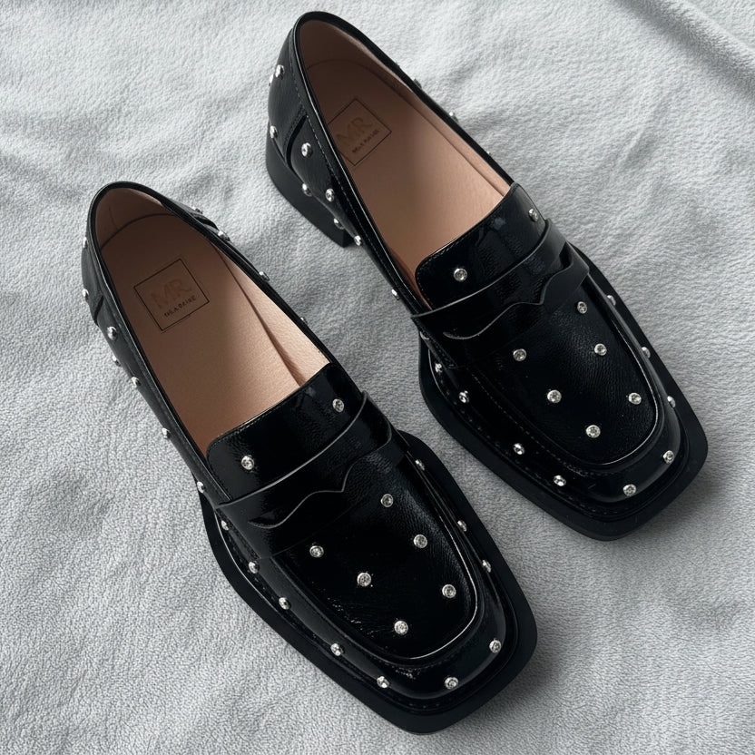 MR Shoes Loafer Black High shine Mista