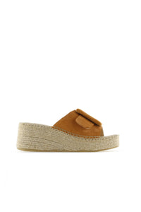 Vidoretta Tan Platform Slide